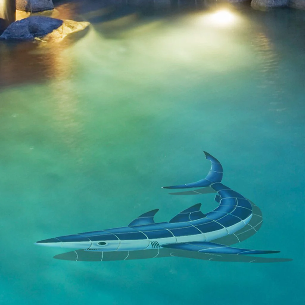 Shark, CC  w/Shadow - Pool Mosaic - Image 3