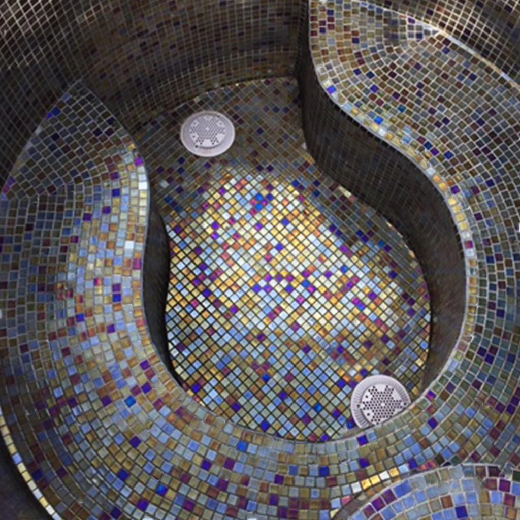 Shell Deep 556, 1" x 1" - Glass Tile - Image 3