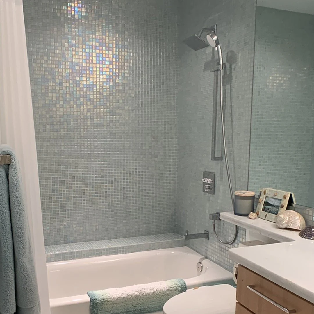 Shell Mystic 554, 1" x 1" - Glass Tile - Image 2
