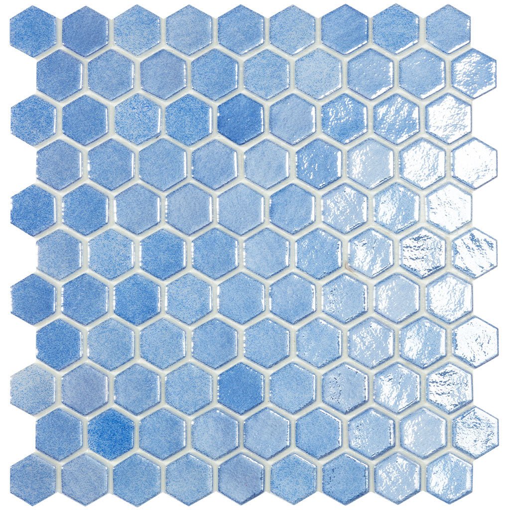 Shell Ocean 561, Hexagon Mosaic - Glass Tile