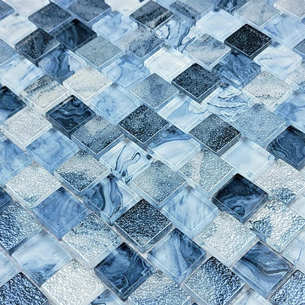 Signature Arctic Blue, 1" x 1" - Glass Tile - Image 2