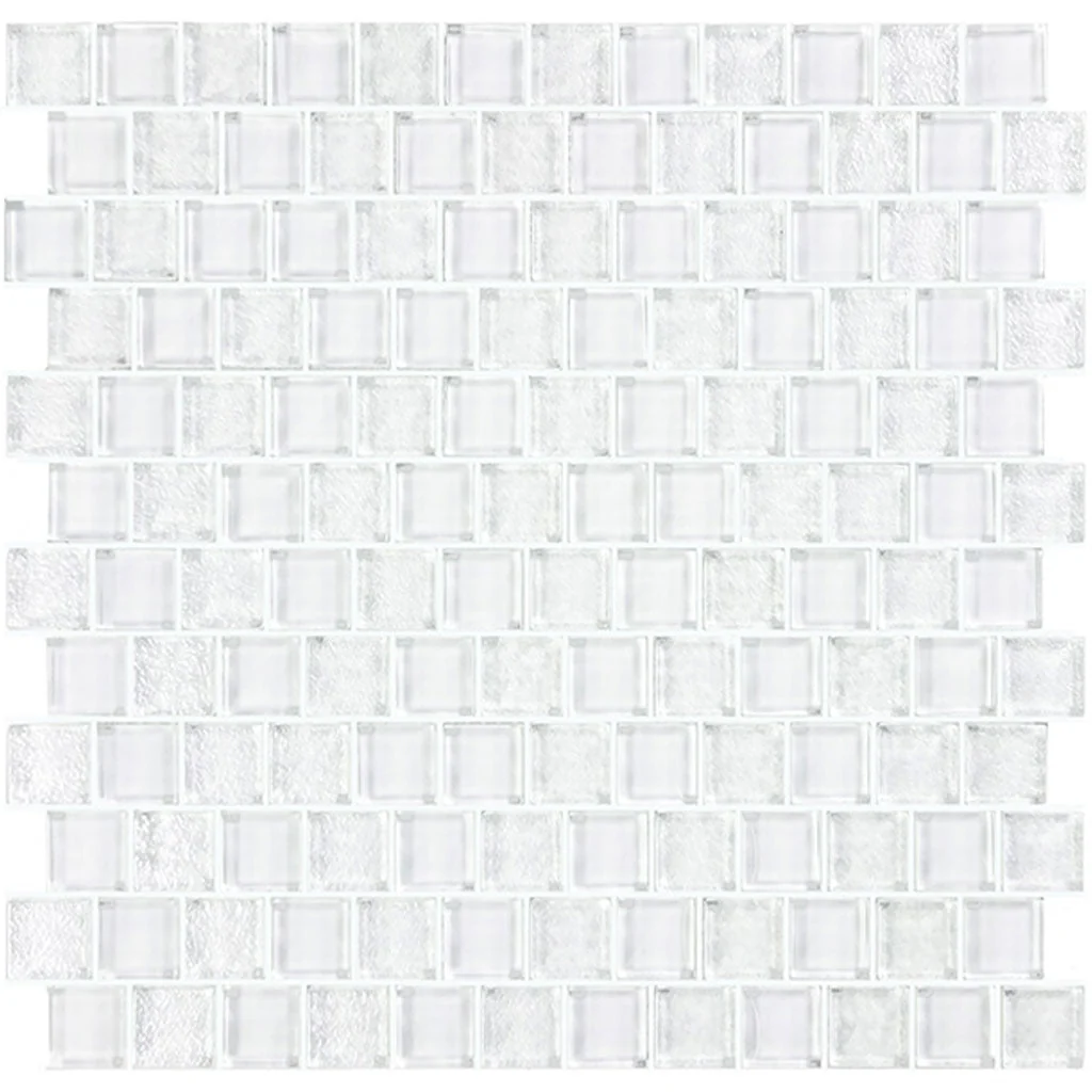 Signature Bright White, 1" x 1" - Glass Tile
