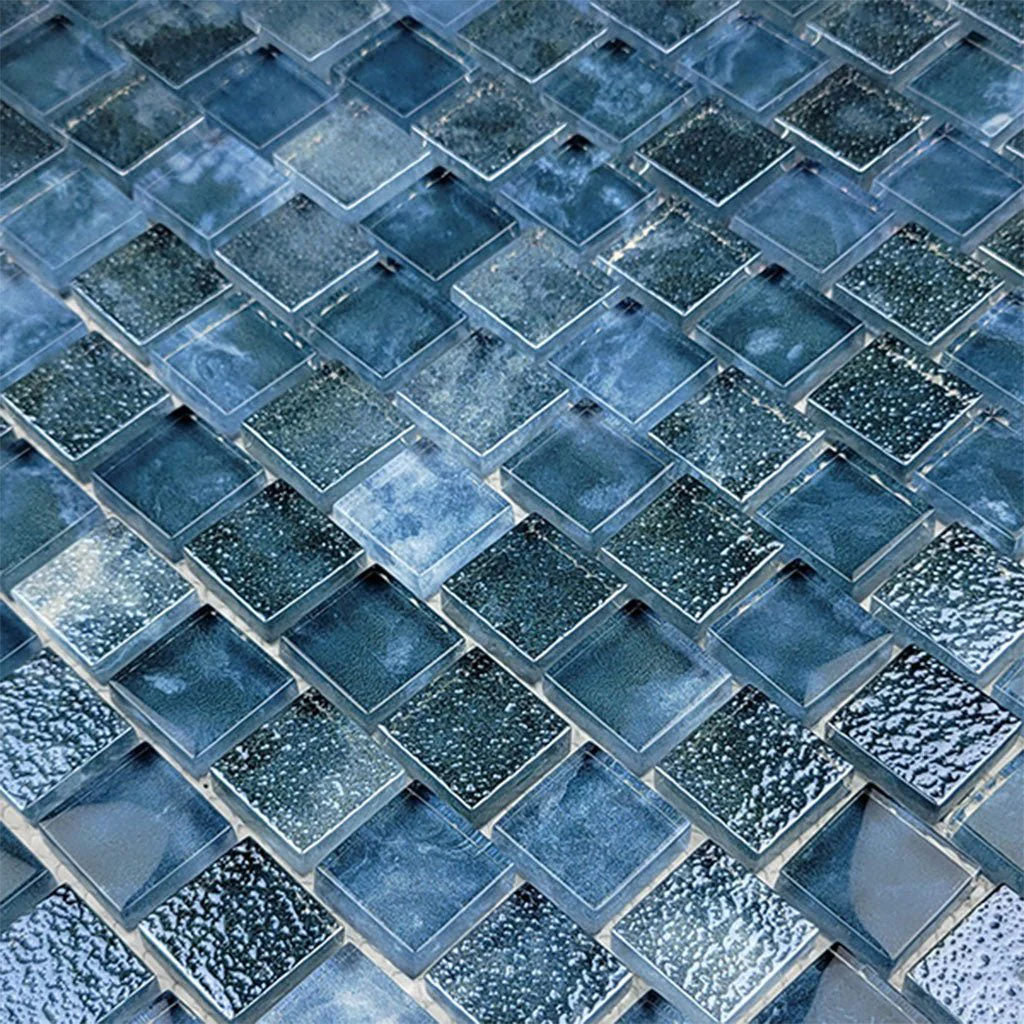 Signature Gunmetal Blue, 1" x 1" - Glass Tile - Image 2
