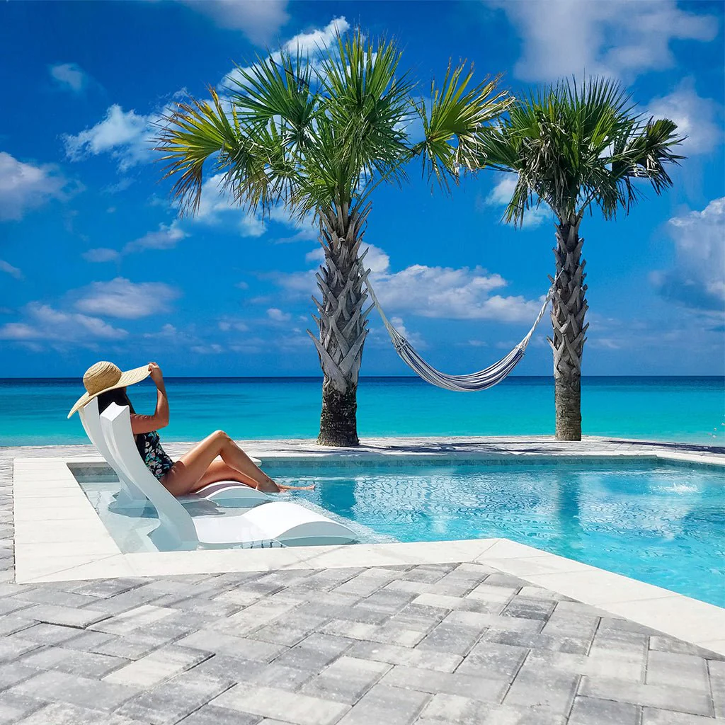 Ledge Lounger Signature Lowback Chair - Luxury Pool & Patio Furniture - Image 4
