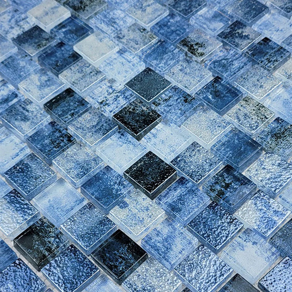 Signature Shadow Blue, 1" x 1" - Glass Tile - Image 2
