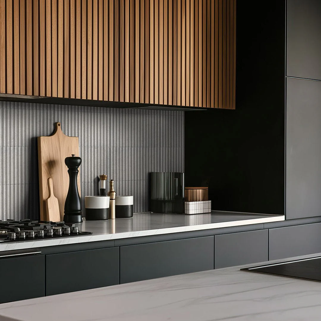 Sinfonia Piano Ceniza, 4.5" x 9" - Porcelain Tile - Image 2
