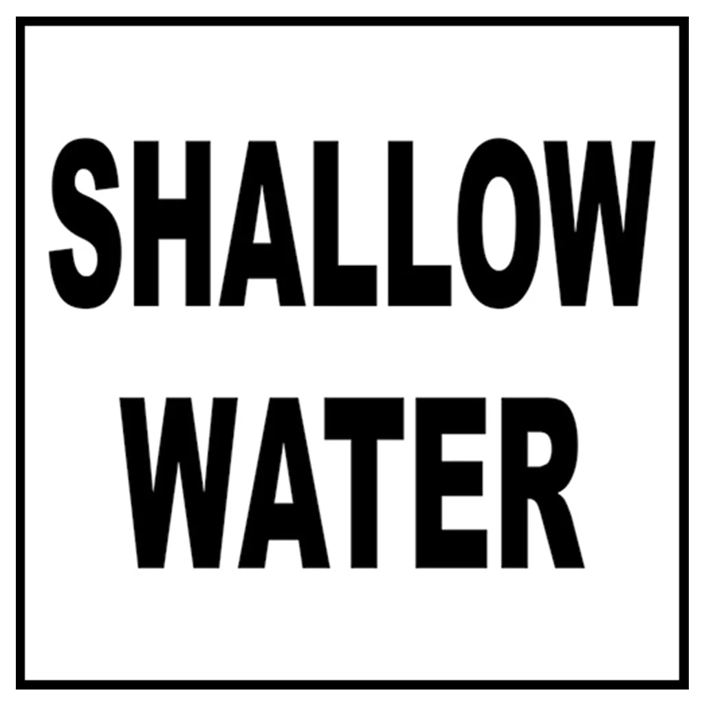 Single 6" x 6" Message Markers - Safety Markers for Pools - Image 12