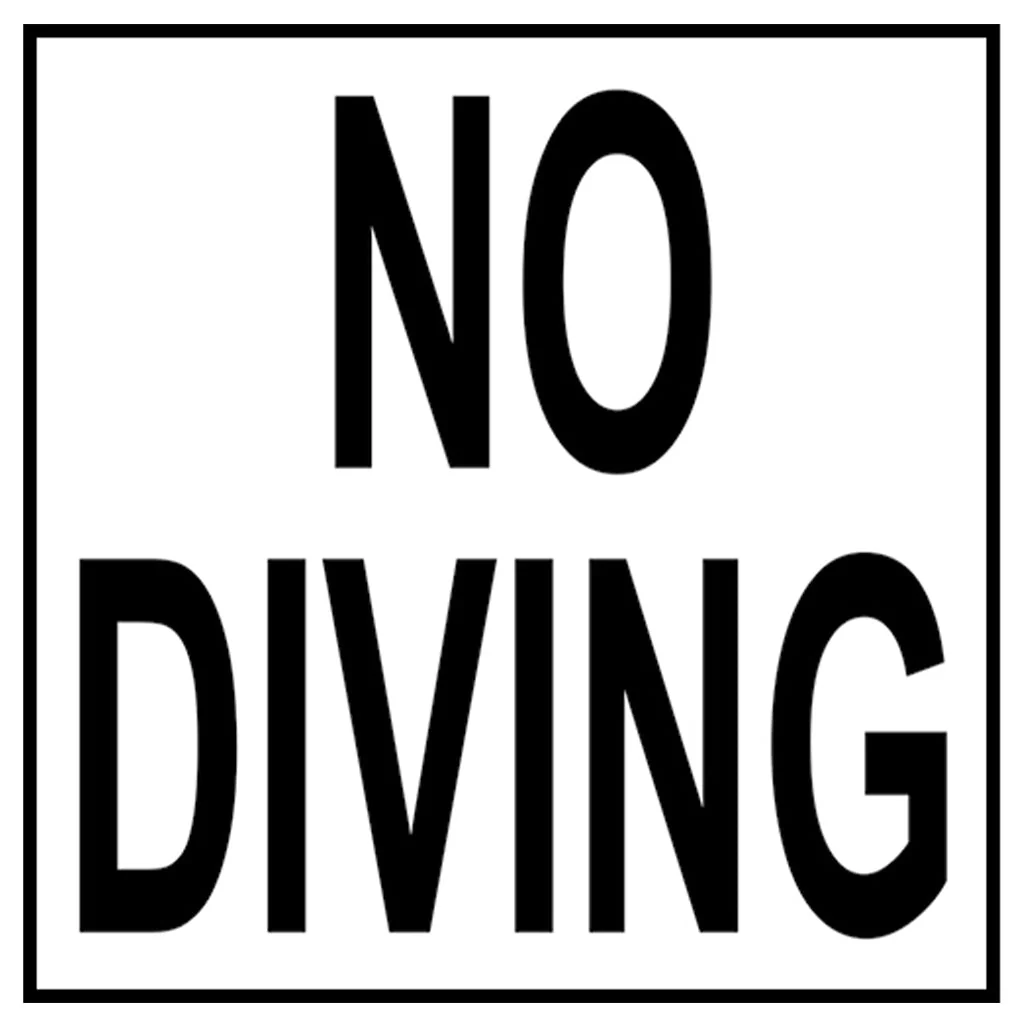 Single 6" x 6" Message Markers - Safety Markers for Pools - Image 8
