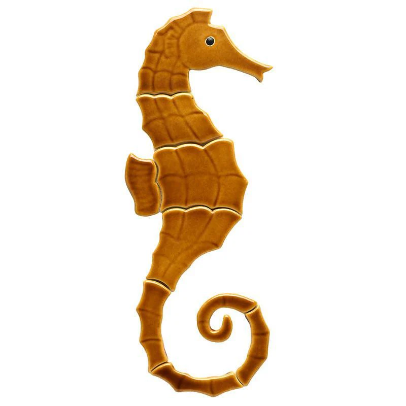 Single Seahorse - Pool Mosaic