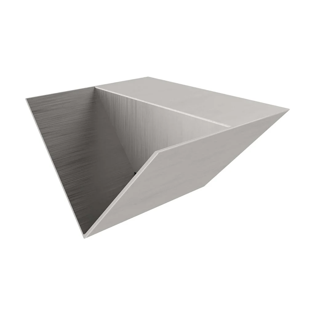 Single V Style Scupper - Outdoor Water Feature