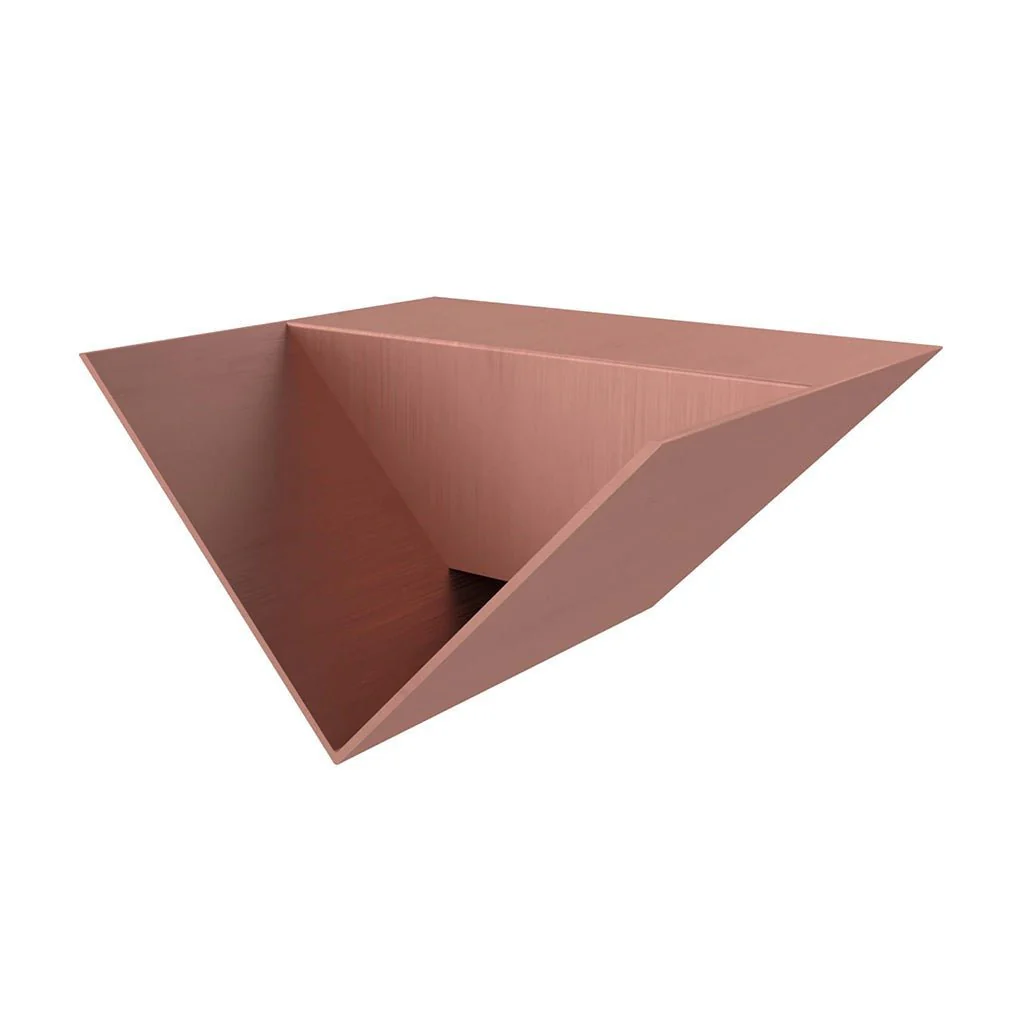 Single V Style Scupper - Outdoor Water Feature - Image 2