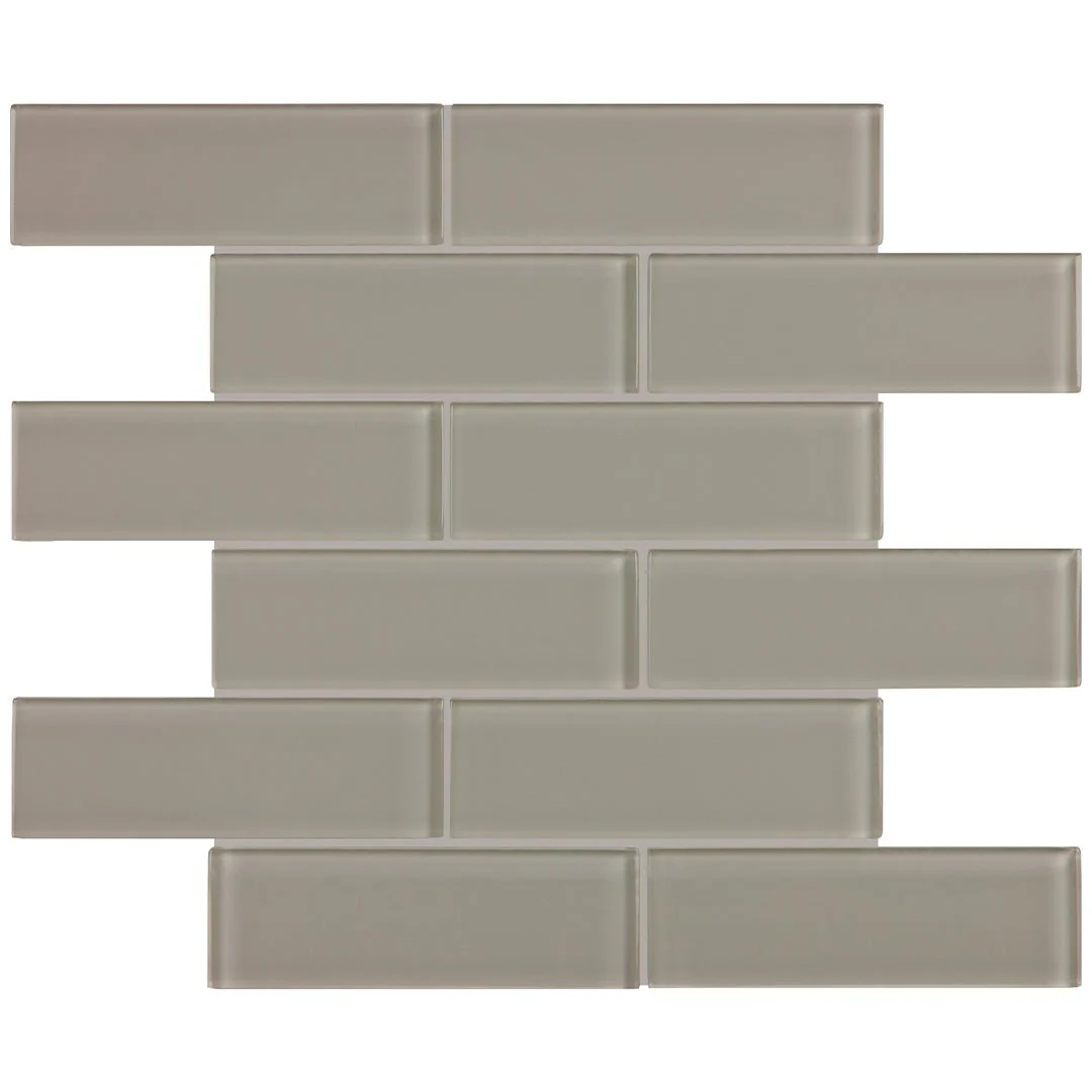 Smoke, 2" x 6" - Glass Tile
