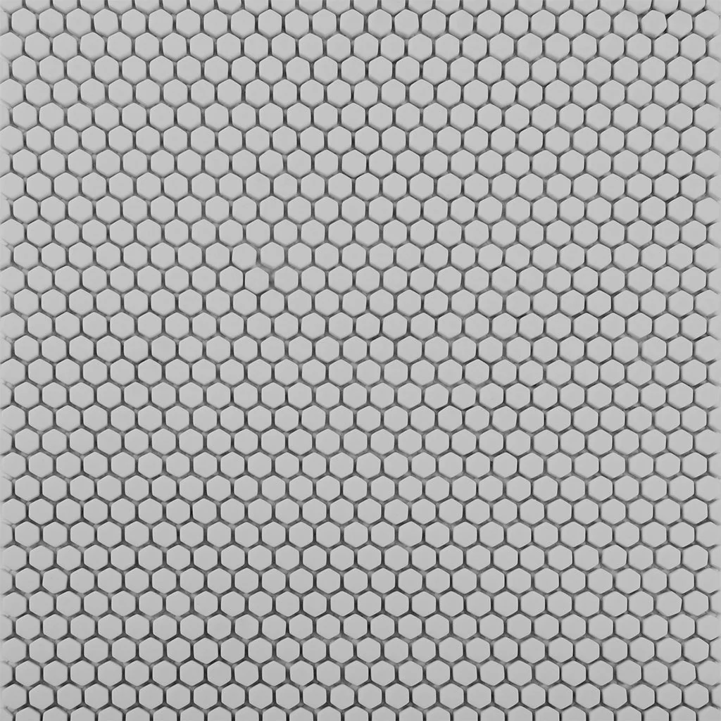 Smoke, Hexagon Mosaic - Glass Tile