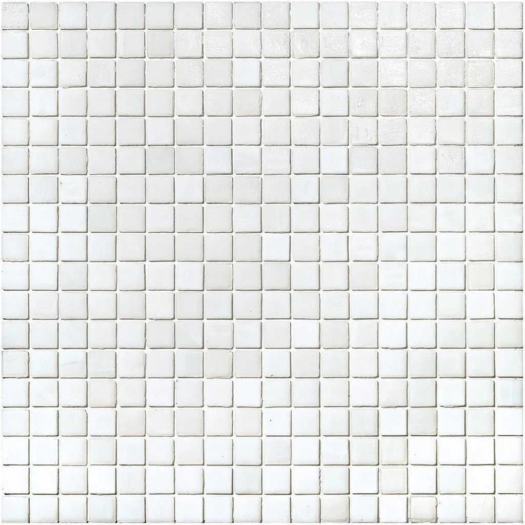Snow, 5/8" x 5/8" - Glass Tile