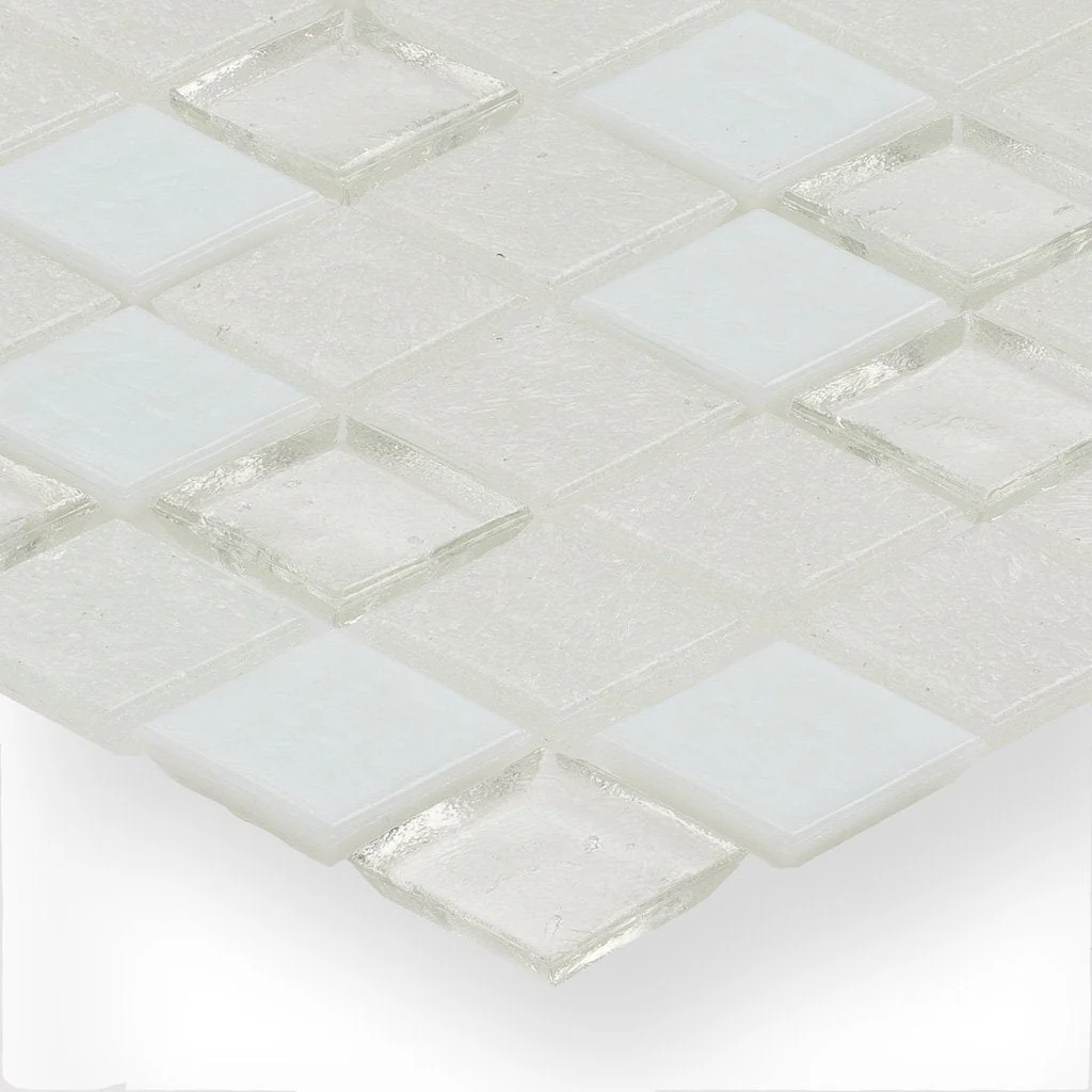 Snowfall, 1" x 1" - Glass Tile - Image 2