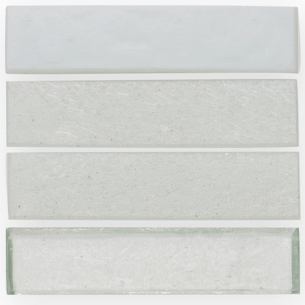 Snowfall, 1" x 4" Stacked - Glass Tile - Image 3