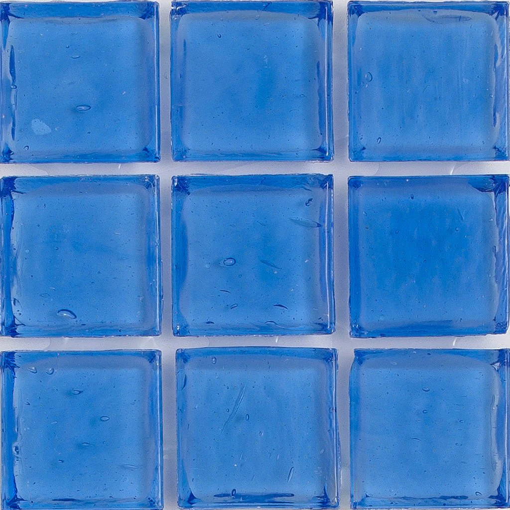 Sodalite Clear, 1" x 1" - Glass Tile