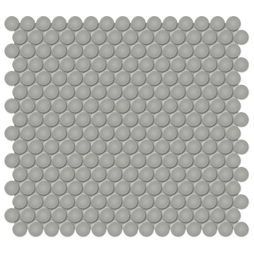 Soho Cement Chic Glossy, Penny Round - Ceramic Tile