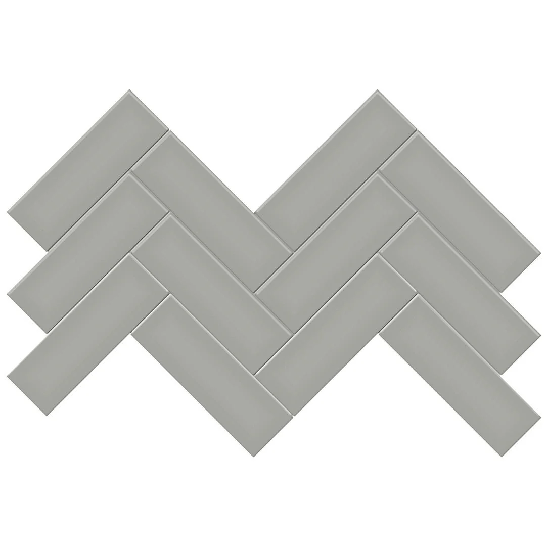Soho Cement Chic Matte, 2" x 6" Herringbone - Ceramic Tile