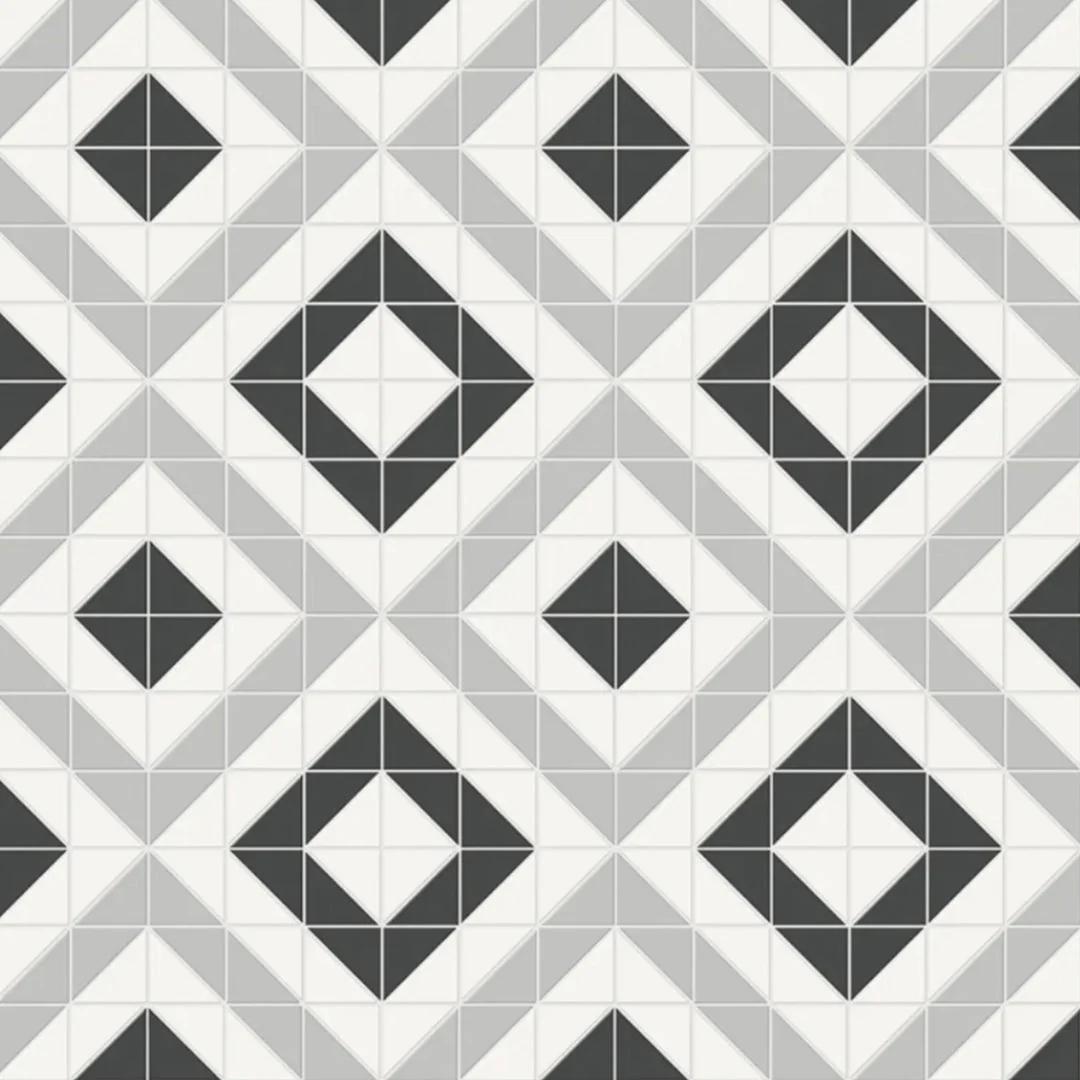 Soho Cubic Midnight Blend, Mosaic - Ceramic Tile