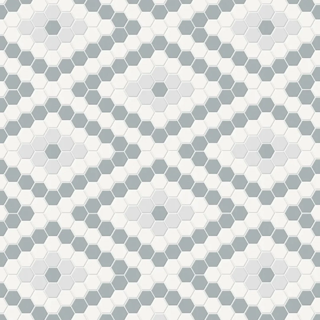 Soho Diamond Afternoon Blend, Hexagon Mosaic - Ceramic Tile