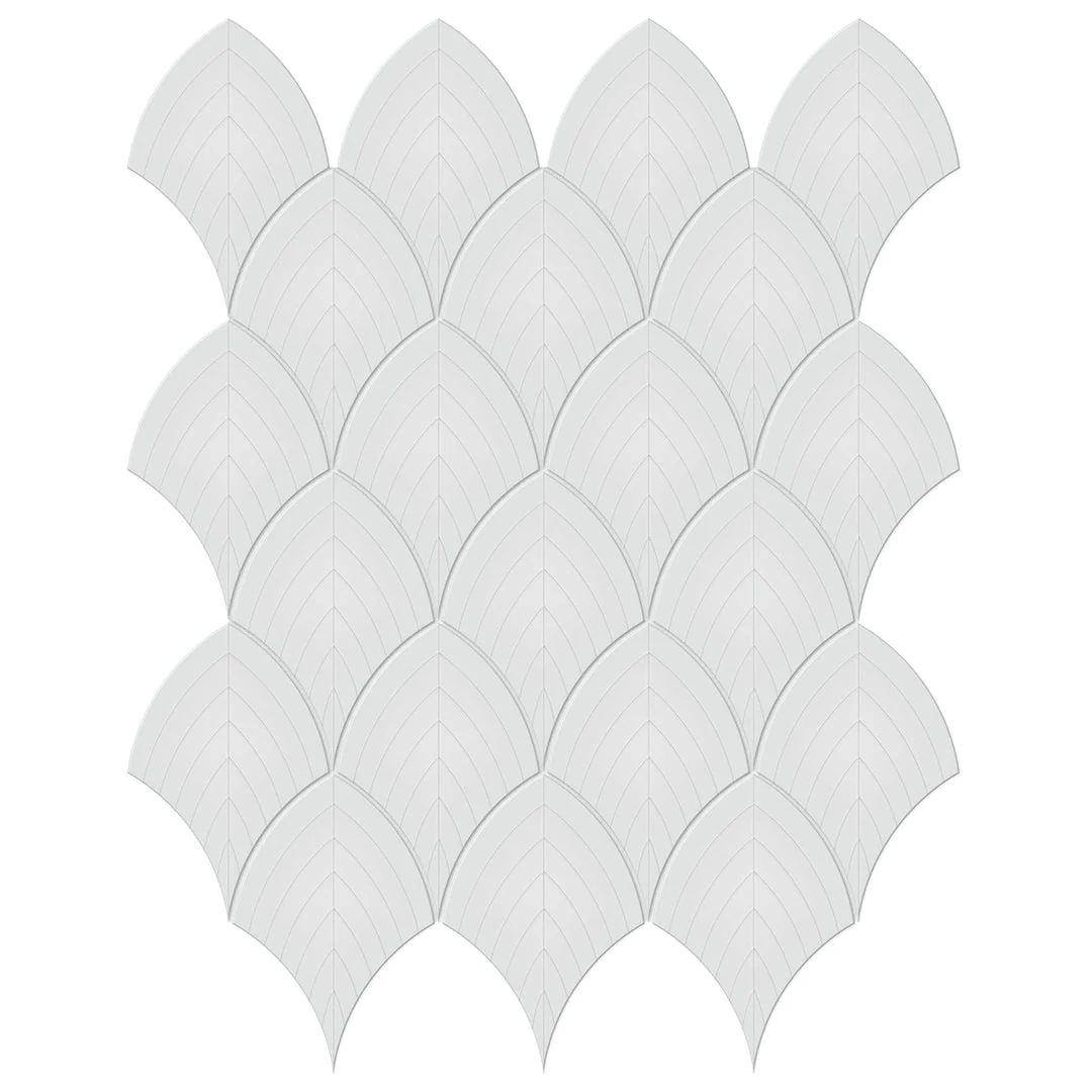 Soho Gallery Grey, Scallop - Ceramic Tile
