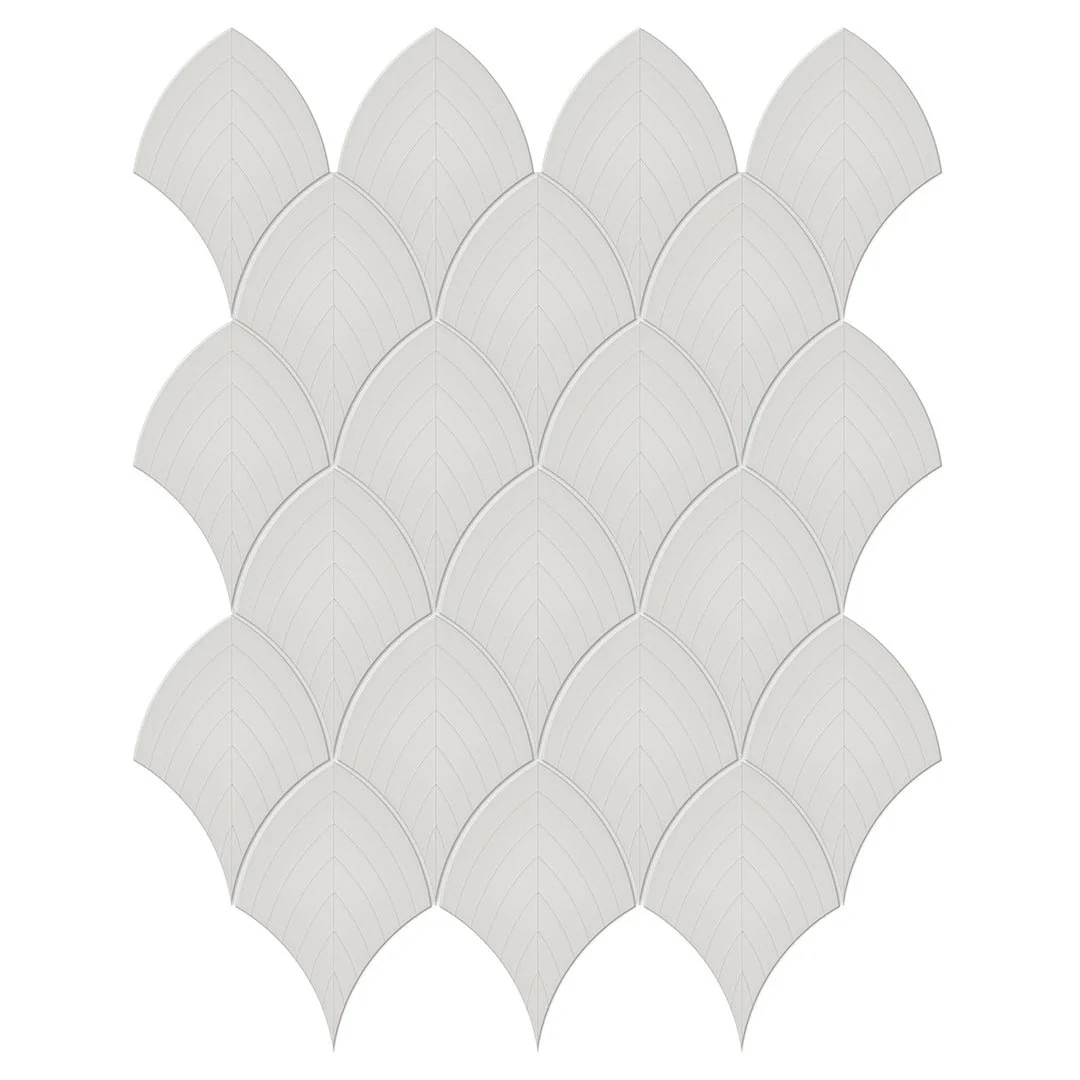 Soho Halo Grey, Scallop - Ceramic Tile