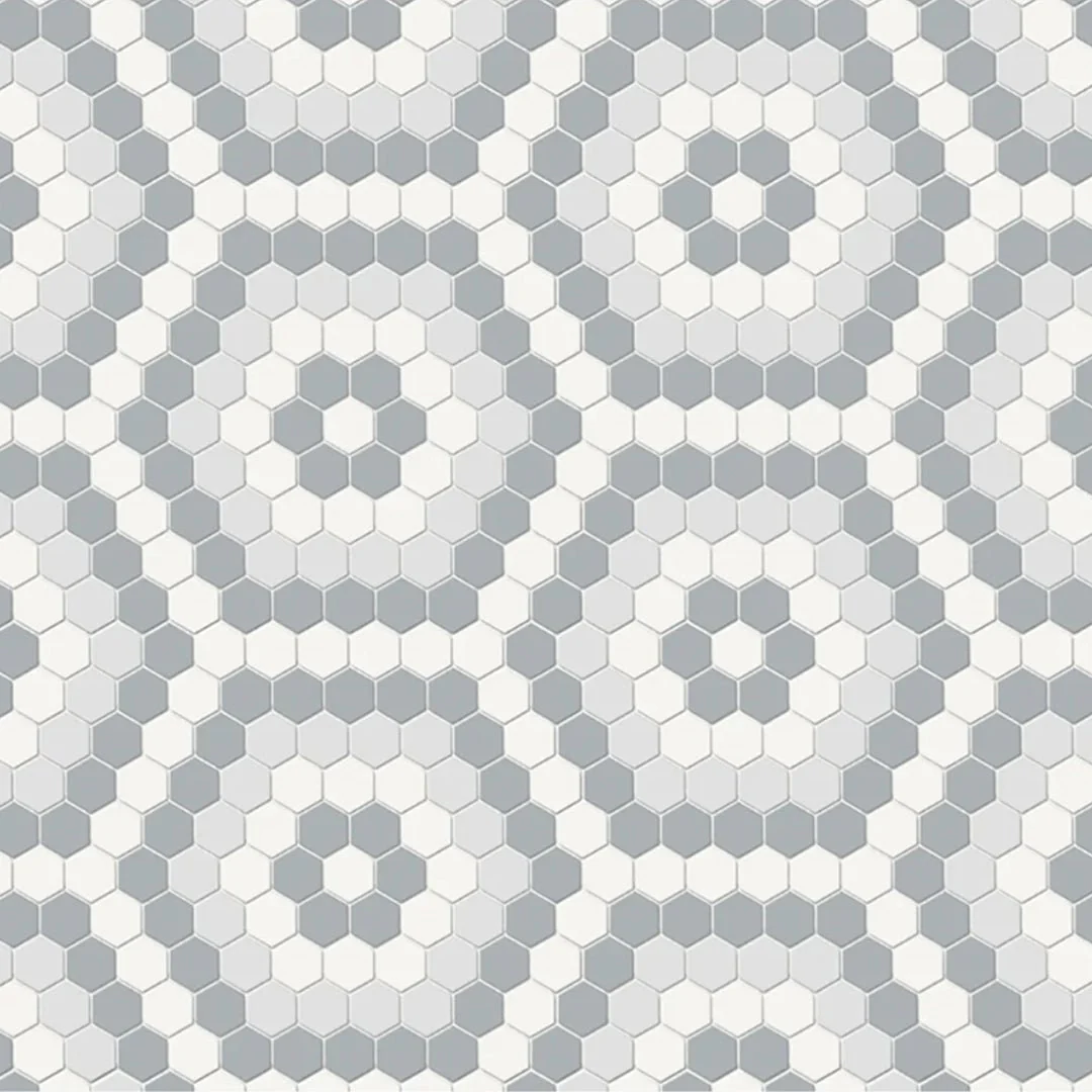 Soho Afternoon Blend, Hexagon Mosaic - Ceramic Tile