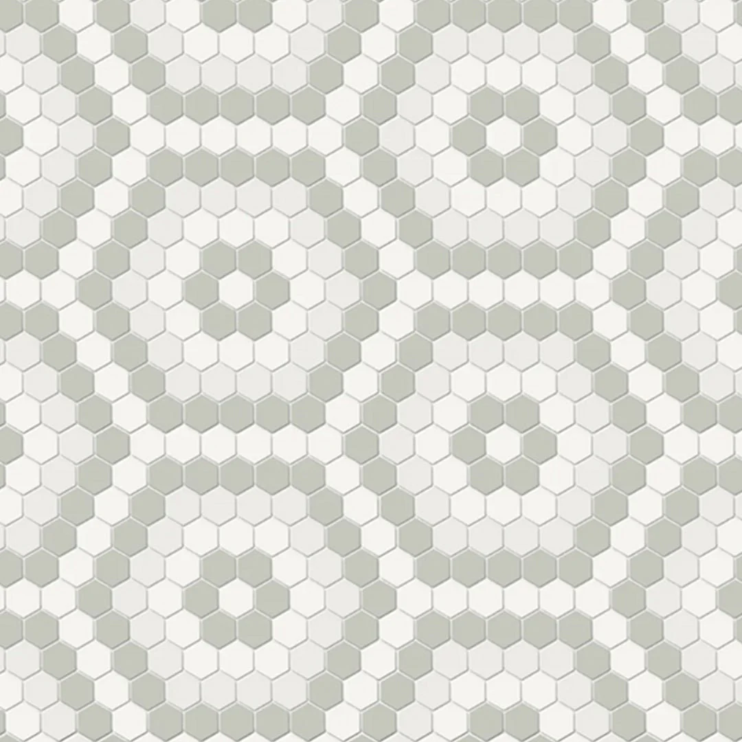 Soho Morning Blend, Hexagon Mosaic - Ceramic Tile