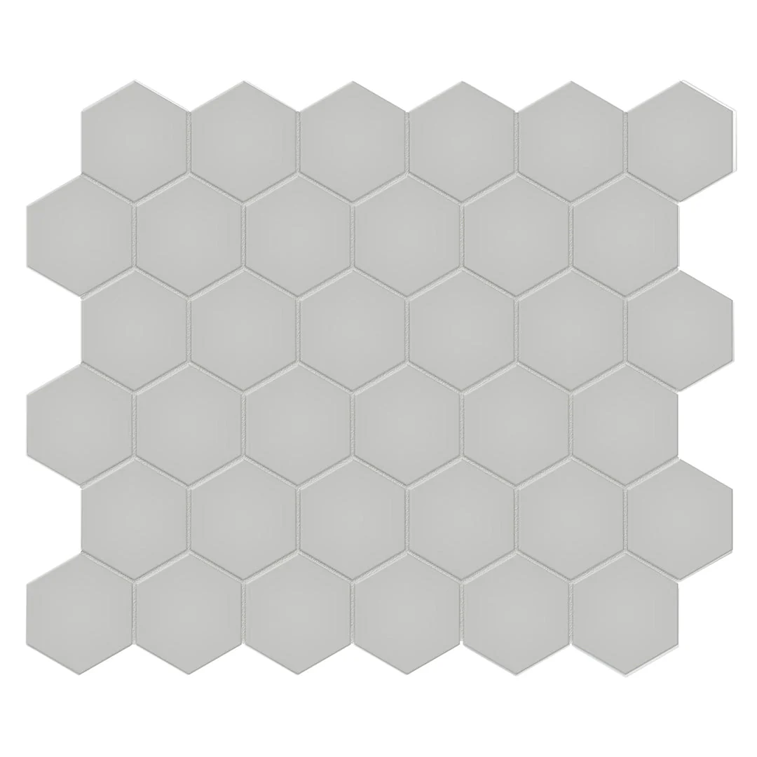 Soho Loft Grey, 2" Hexagon - Ceramic Tile