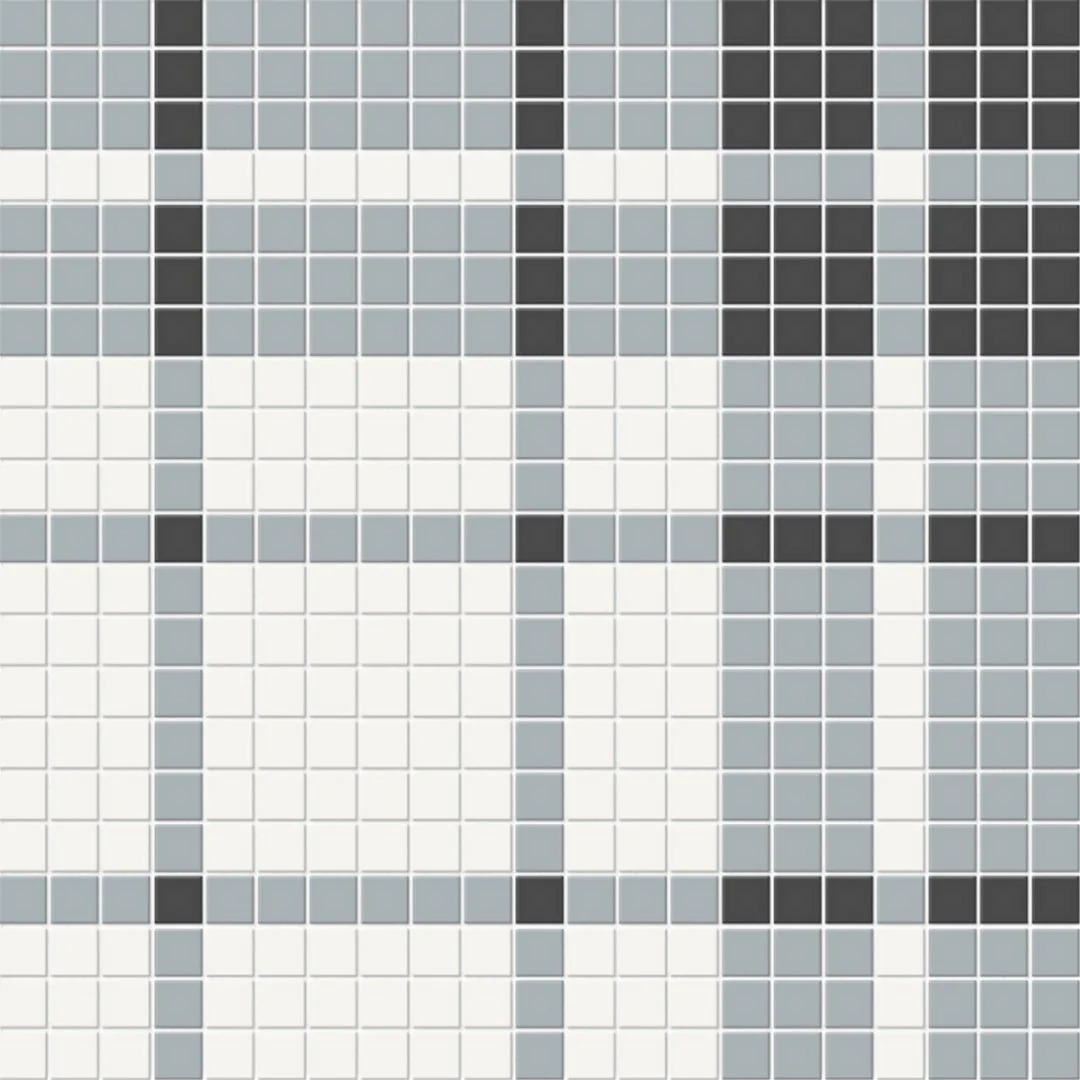 Soho Plaid Dawn Blend, Mosaic - Ceramic Tile