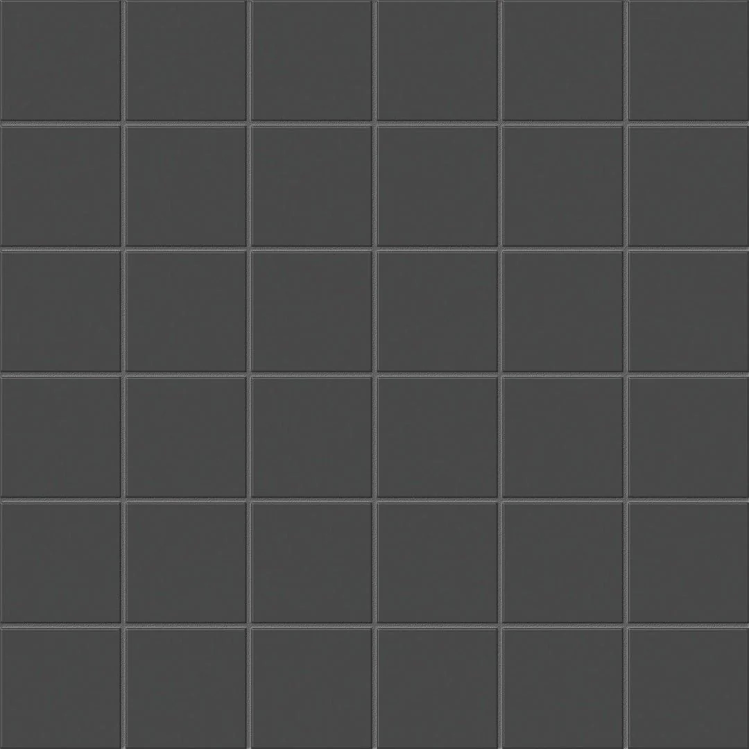 Soho Retro Black Matte, 2" x 2" - Ceramic Tile