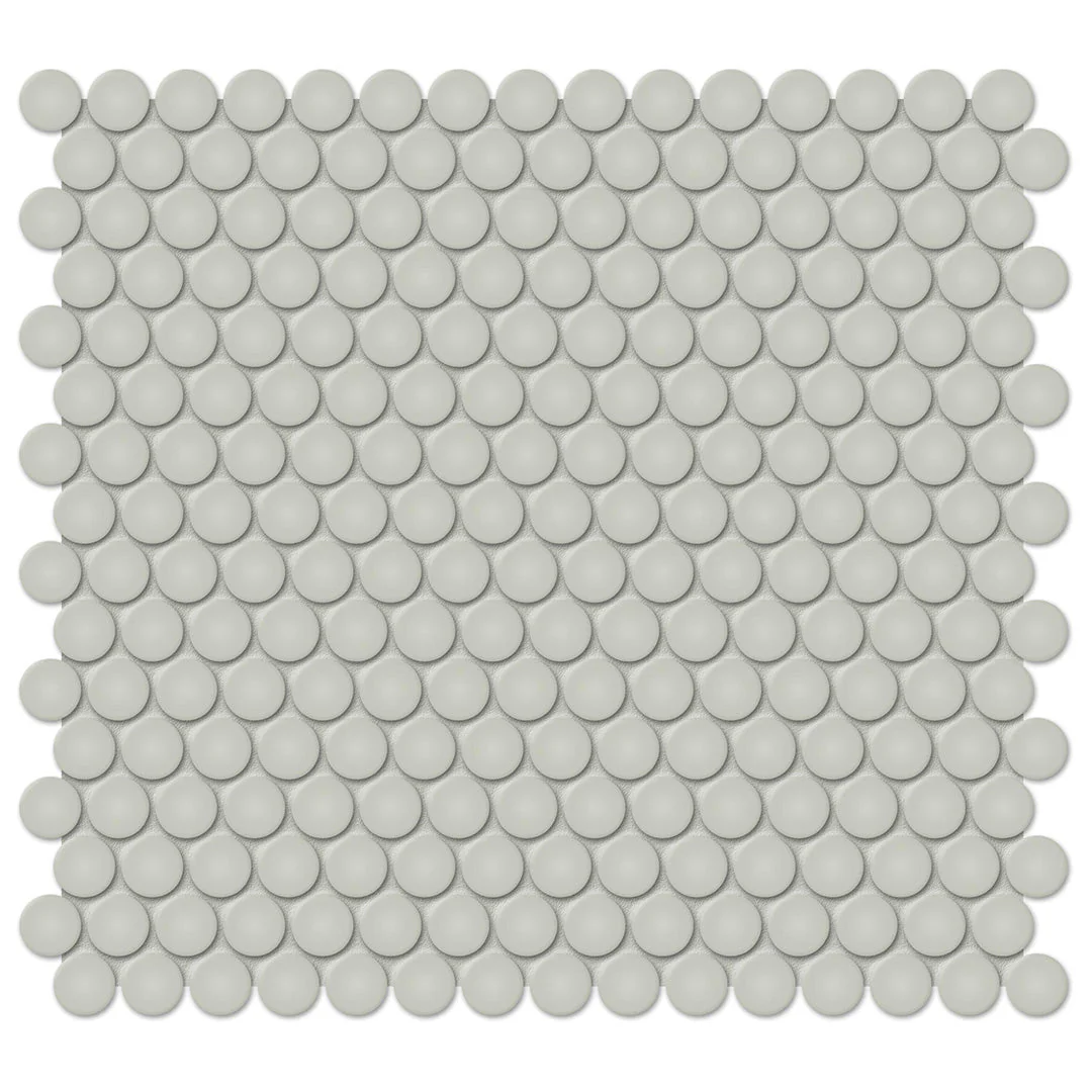Soho Soft Sage Glossy, Penny Round - Ceramic Tile