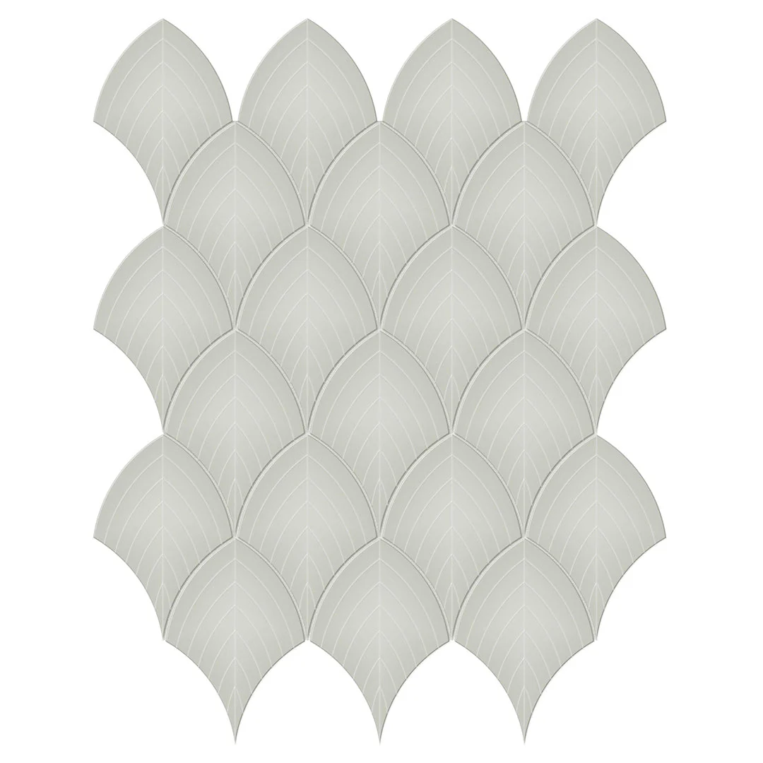 Soho Soft Sage, Scallop - Ceramic Tile