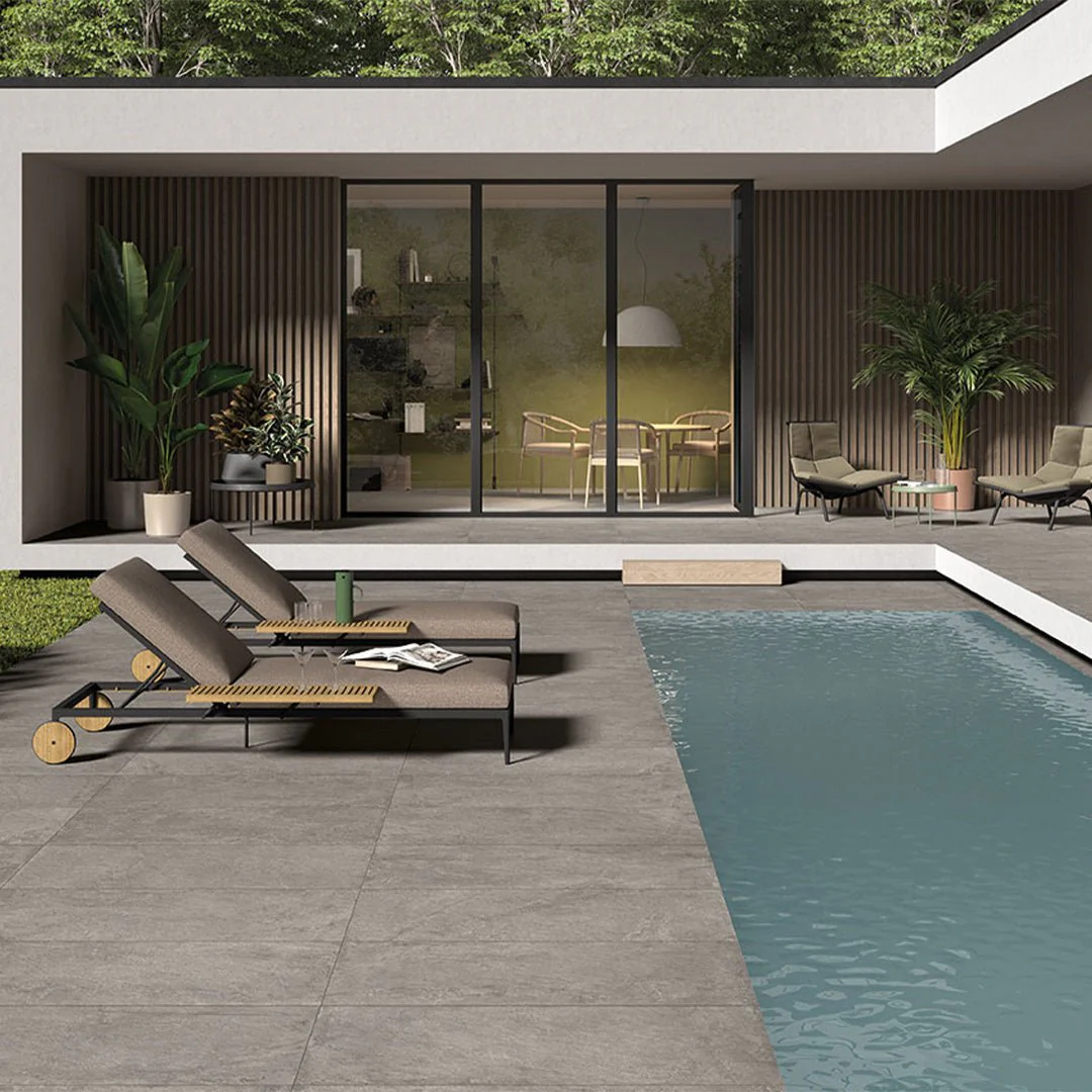 Soreno Grigio, 24" x 48" - 2CM Outdoor Porcelain Paver - Image 2