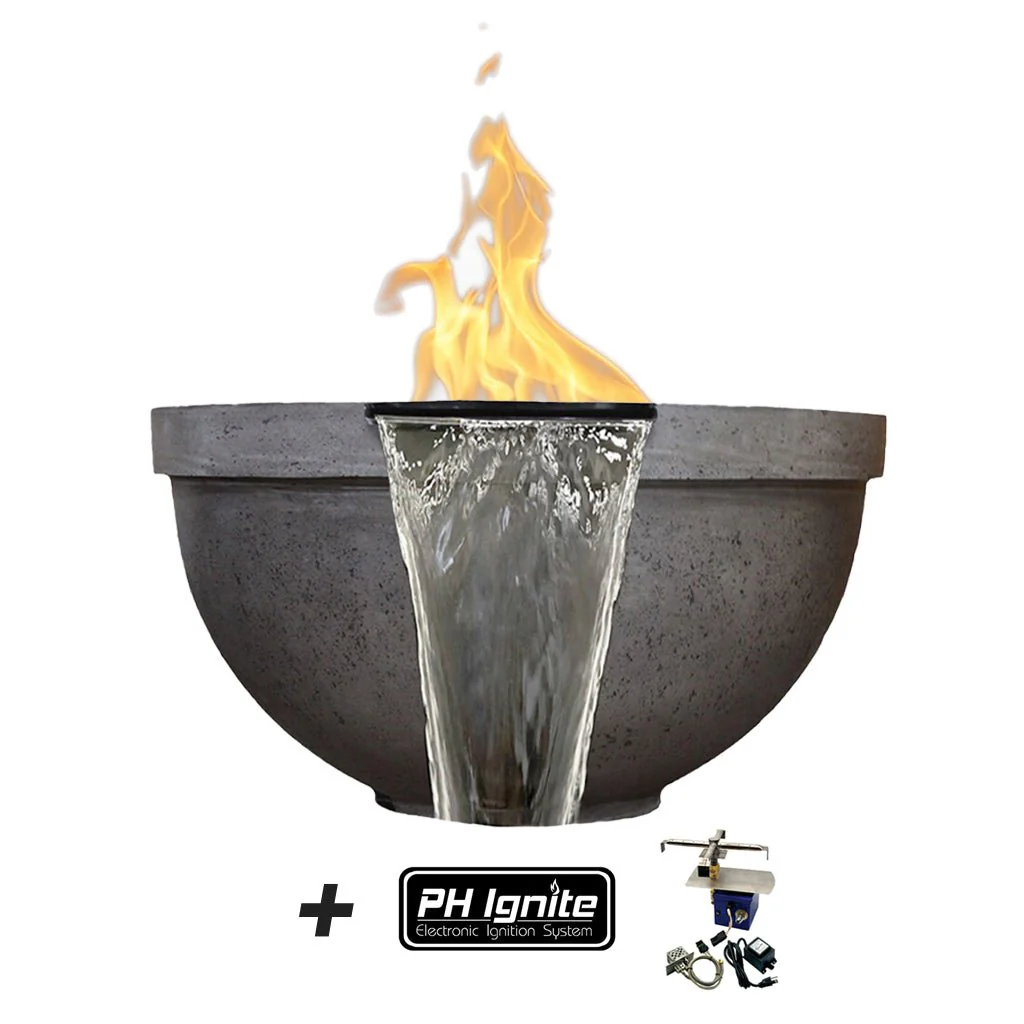 Sorrento Fire/Water Bowl - Gas Fire Feature - Image 11
