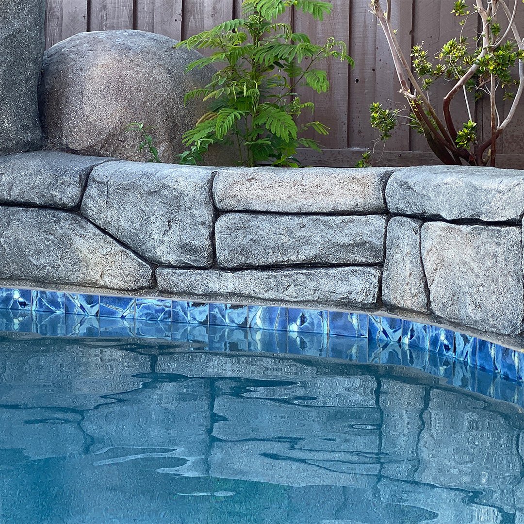 Space Blue, 6" x 6" - Porcelain Pool Tile - Image 2