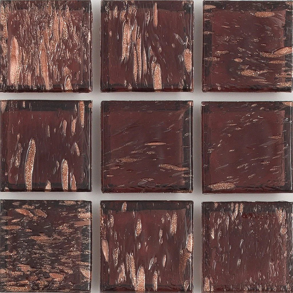 Spinel Aventurina, 1" x 1" - Glass Tile
