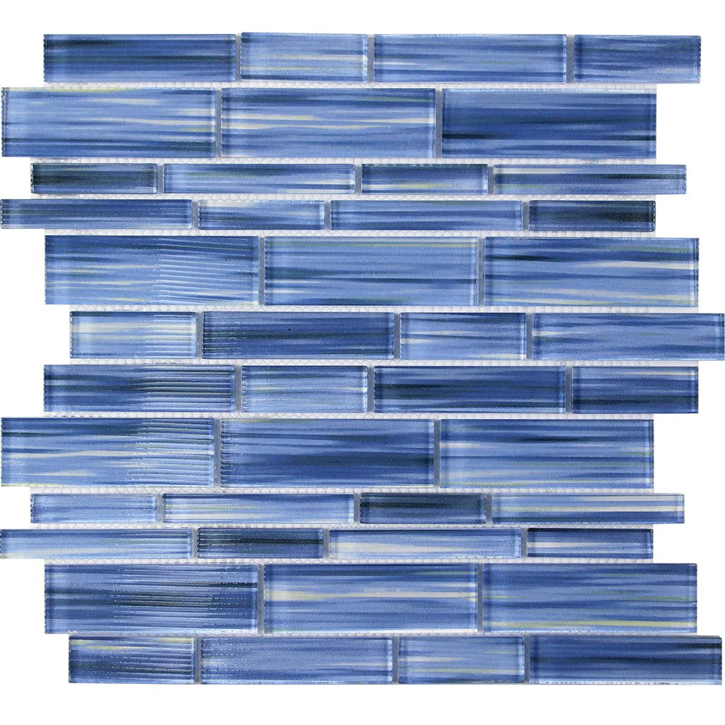 Spray Rock, Multi Linear - Glass Tile
