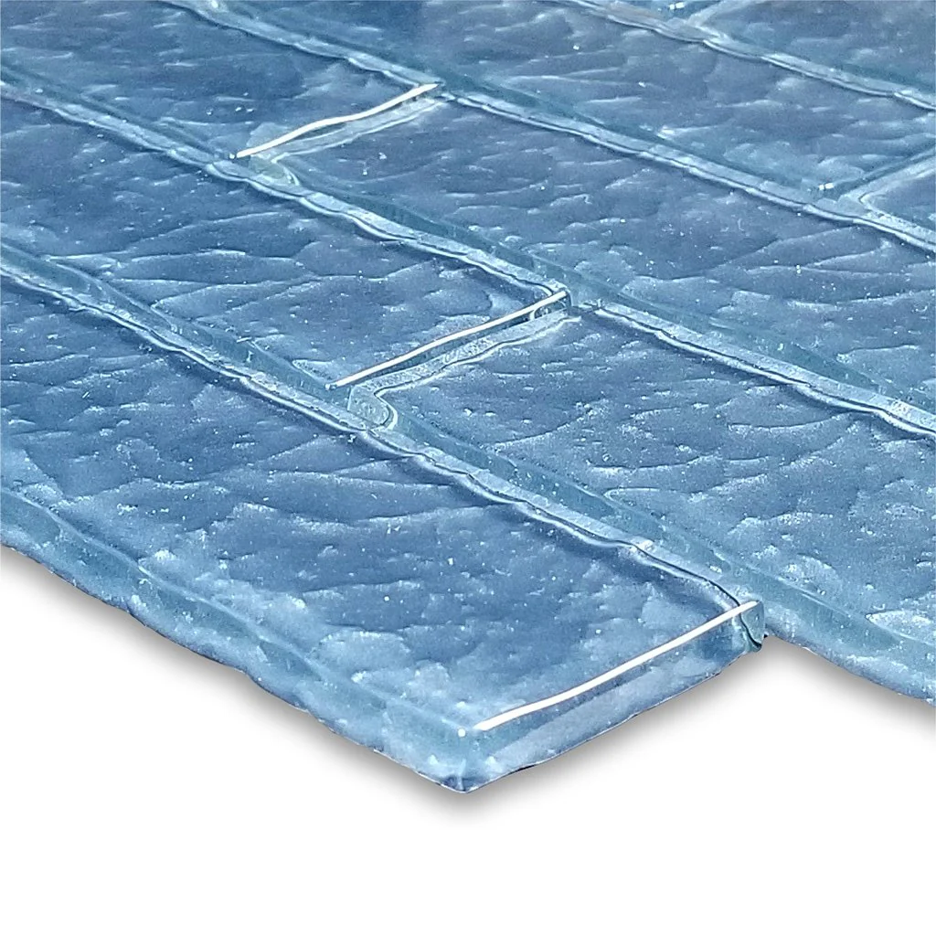 Steel Blue, 2" x 6" - Glass Tile - Image 2