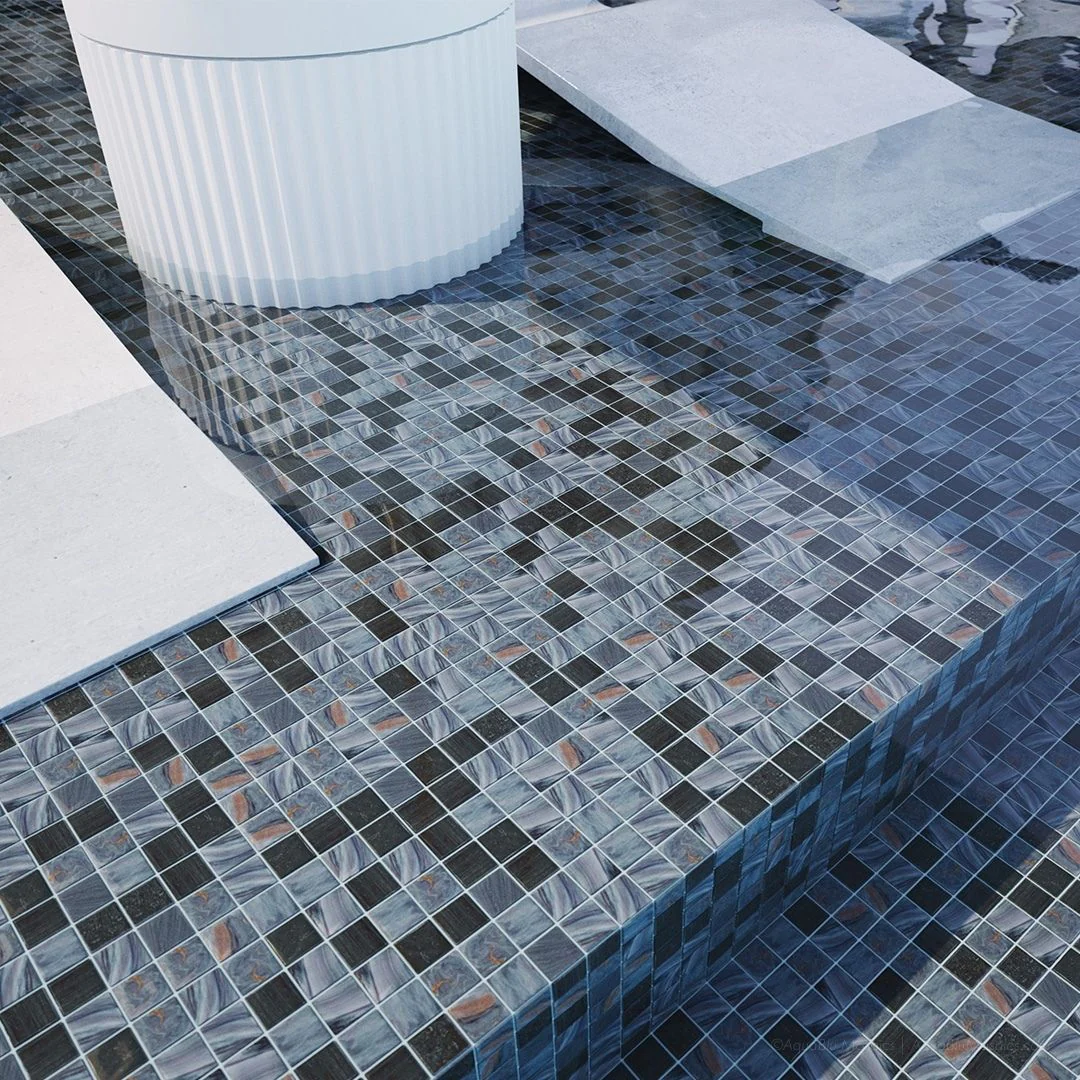 Stefania, 3/4" x 3/4" Glass  Tile - Image 3