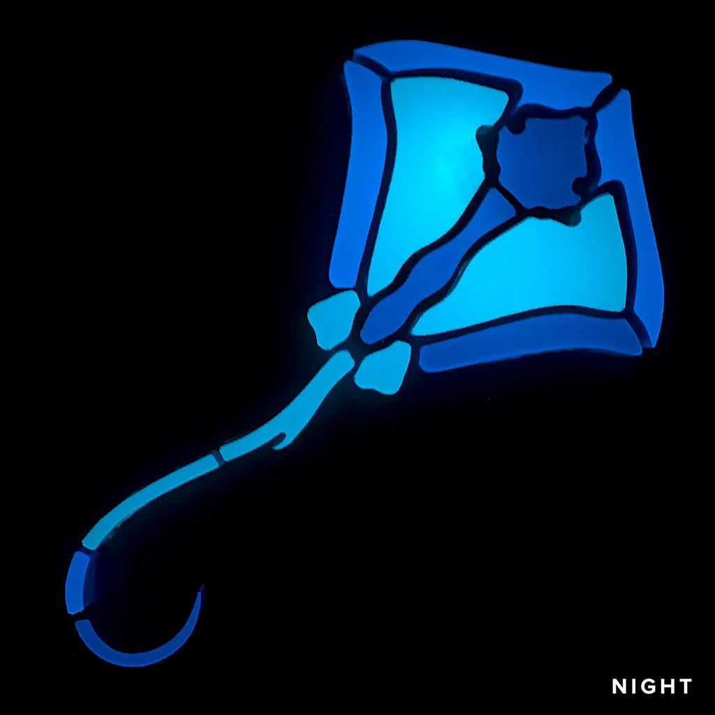 Stingray #1, Small - Glow in the Dark Pool Mosaic - Image 2