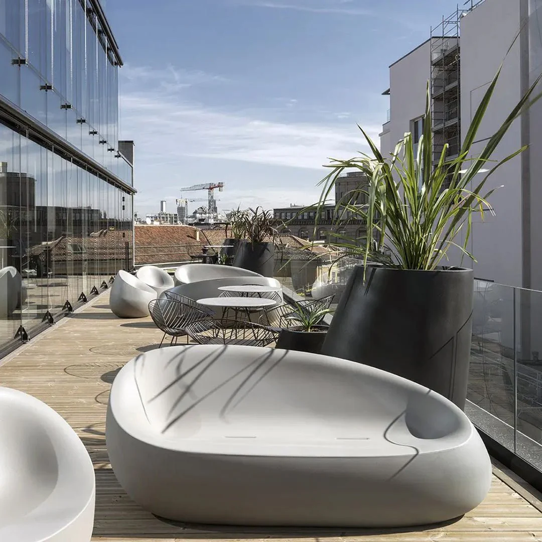 Stone Sofa - Modern Patio Furniture - Image 2
