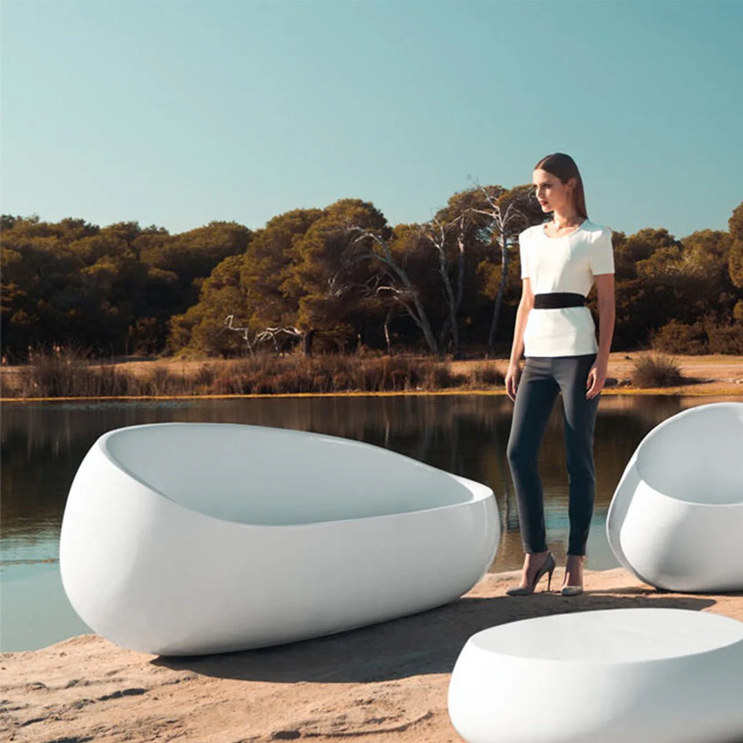Stone Sofa - Modern Patio Furniture - Image 6