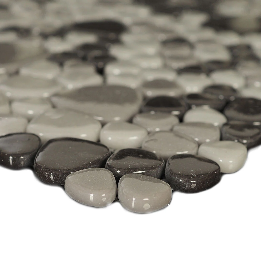 Stormy Seas, Mixed Pebble - Glass Tile - Image 2