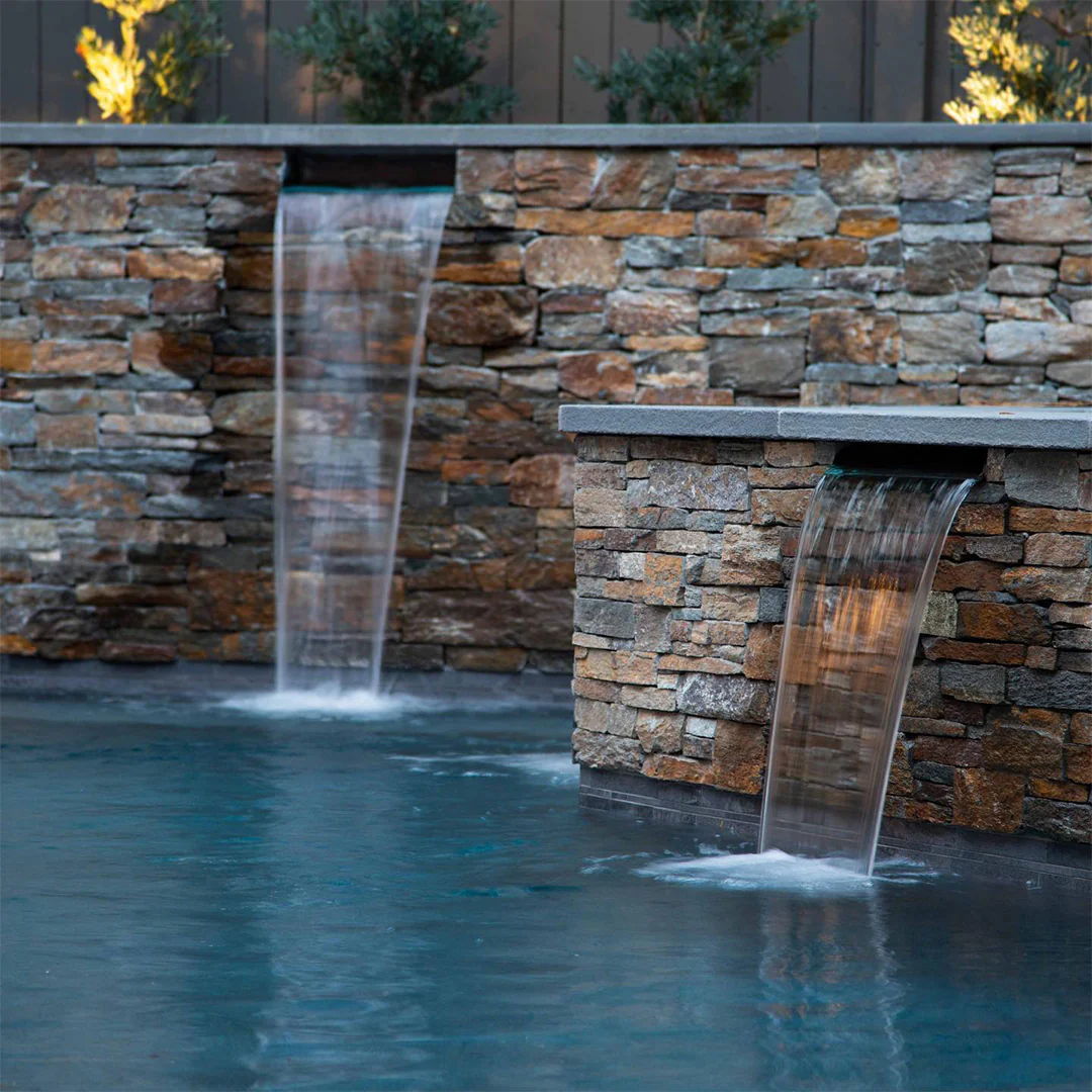 Straight Spillway Scupper - Outdoor Water Feature - Image 5