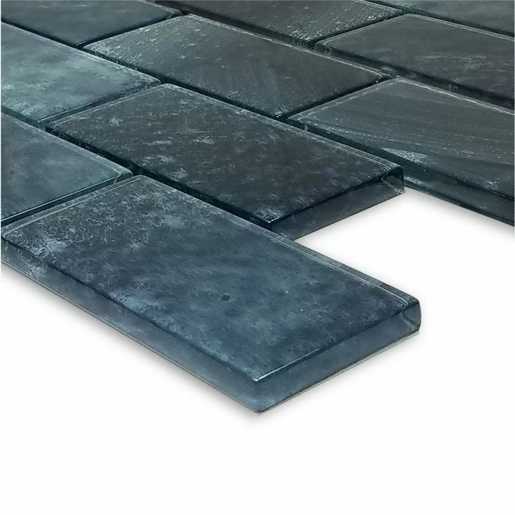 Stratus Gray, 2" x 4" - Glass Tile - Image 2