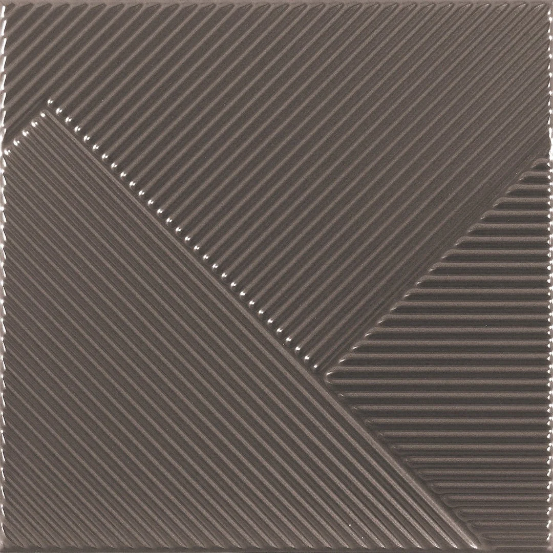 Stripes Mix Mercury, 10" x 10" - Porcelain Tile