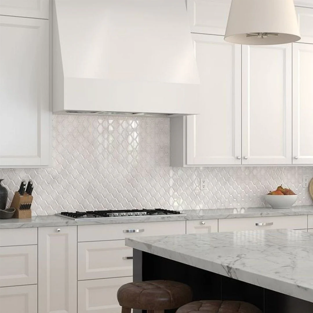 Structure Pewter, Diamond Mosaic - Ceramic Tile - Image 2