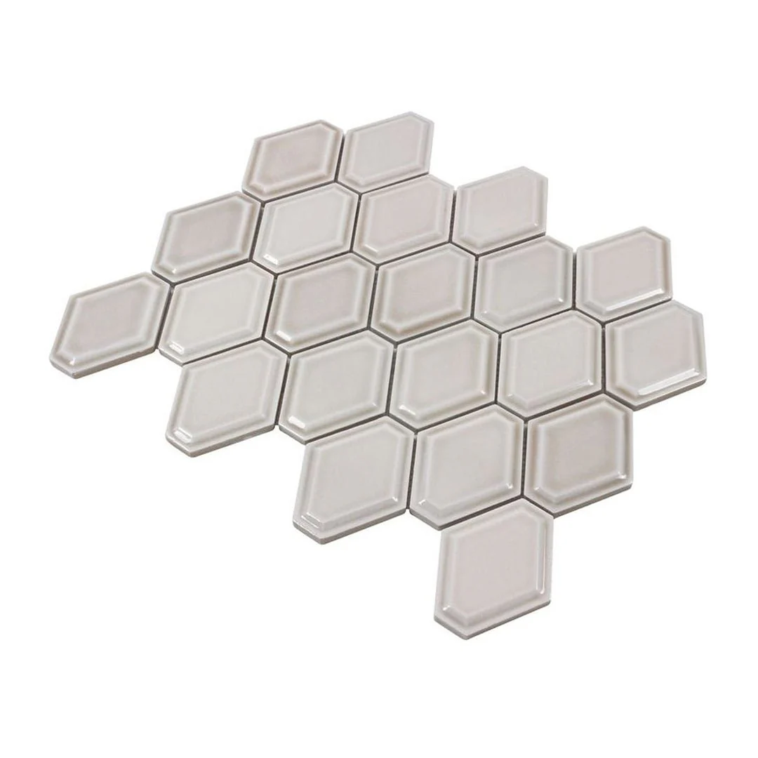 Structure Pewter, Diamond Mosaic - Ceramic Tile - Image 3
